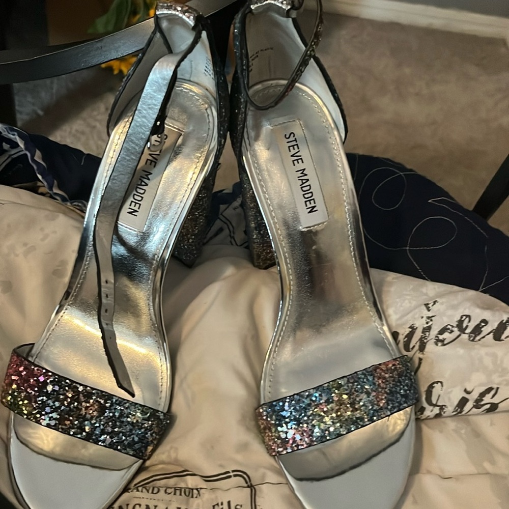 Cute glittery high heels